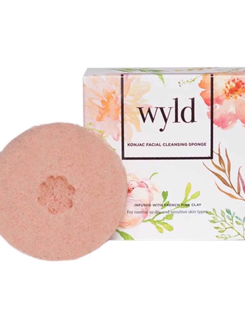 Wyld Pink Konjac Facial Sponge – Gentle Exfoliating Cleanser